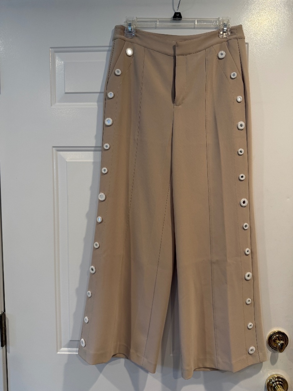 NWT Cinq à Sept Gilliana Crochet Mirrors Crop Pants Size 4